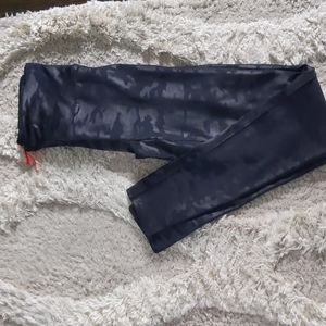 Spanx faux leather camo leggings small